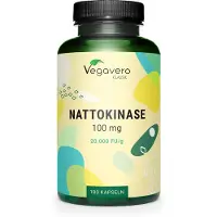 Vegavero Nattokinase | 180 gélules | 100 mg par gélule | 2 000 FU par dose journalière | vegan