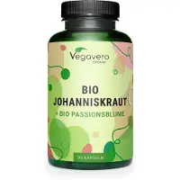 Vegavero Millepertuis + Passiflore| 90 gélules | 500 mg de millepertuis | 200 mg d'extrait de passiflore | végétalien