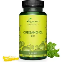Vegavero Huile d'origan| 90 gélules | avec 129 mg d'huile essentielle d'origan | 70% de carvacrol et 2,75% de thymol | végétalien