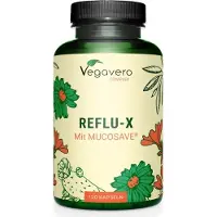Vegavero Reflu-X | 120 gélules | avec mucosave, alginate de sodium, mauve et camomille | vegan