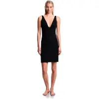 Emporio Armani pour femme. EW003275_AF20238 Robe de plage noire (L), Casuel, Beachwear, Polyester, Sans manches / bretelles