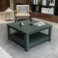 Decorotika Lea 90 cm Table Basse Carré (Silva Vert)