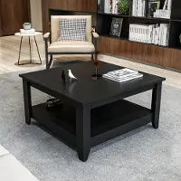 Decorotika Table basse Lea 90 cm, noire