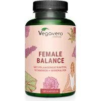 Vegavero Female Balance Complex | 180 gélules | avec des extraits de plantes, des vitamines et des minéraux | vegan