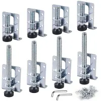 OEM Lot de 8 pieds réglables pour des plans de travail et des tables stables.