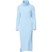 Elara Robes en maille bleu clair