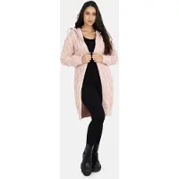 Elara Manteau en tricot rose