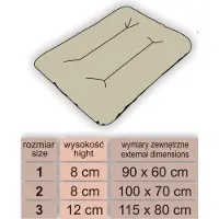 HOBBYDOG Coussin pour chien Matelas pour chien Lit pour chien Lit pour animal Coussin pour chien Lit pour chat - Eco - 90 x 60 cm [Taille : L] - Noir