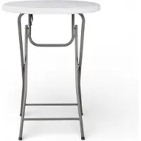 Lunardon Werbung Table pliante ronde haute (80 cm)