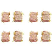 Semoic 400 Pc 7X9 cm Rose Organza Cordon Cadeau Bijoux Sacs Pochettes de Mariage Partie de Noël Cadeaux Sacs Rose