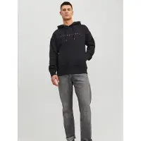 Jack & Jones Sweat-shirt 'JJEStar' noir / blanc
