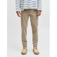 Jack & Jones Pantalon JPSTACE ARTHUR DOBBY CARGO hommes - Beige - US 31 / 32