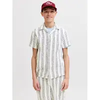 Jack & Jones Junior Chemise 'JORCOBA' noir / blanc