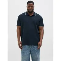 Jack & Jones Austin Plus Size Short Sleeve Polo Bleu 8XL Homme