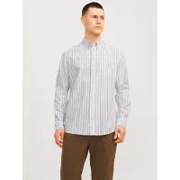 Jack & Jones Chemise greige / blanc