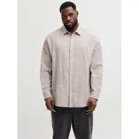 Jack & Jones Plus Chemise 'JJEBREEZE' écru