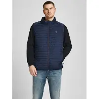 Jack & Jones Plus Gilet bleu marine / gris clair