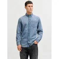 Jack & Jones Ebrook Akm 990 Long Sleeve Shirt Bleu M Homme