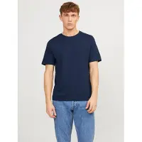 Jack & Jones T-Shirt 'Essentials' bleu foncé / noir / blanc