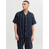 Jack & Jones Chemise 'JORCOBA' bleu nuit / blanc