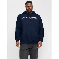Jack & Jones Corp Old Logo Plus Size Hoodie Bleu 4XL Homme