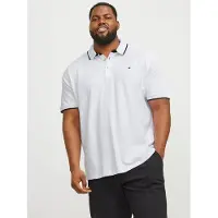 Jack & Jones Paulos Plus Size Short Sleeve Polo Blanc 8XL Homme