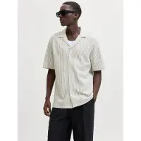 Jack & Jones Chemise 'JPRBLADouglas' gris clair / blanc