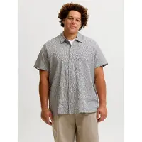 Jack & Jones Savona Austin Plus Size Short Sleeve Shirt Gris 6XL Homme