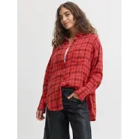 Jack & Jones Jamie Flannel Jjxx Long Sleeve Shirt Rouge S Femme
