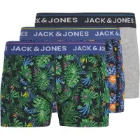 Jack & jones Plus Boxers bleu foncé / gris / vert / blanc