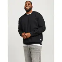 Jack & jones Basic Plus Size Sweatshirt Noir 4XL Homme