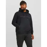 Jack & Jones Star Plus Size Hoodie Noir 4XL Homme