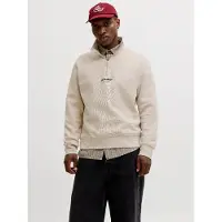 Jack & Jones Sweat-shirt 'JJESoho' greige / noir
