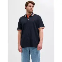 Jack & Jones Essential Paulos Plus Size Short Sleeve Polo Bleu 6XL Homme