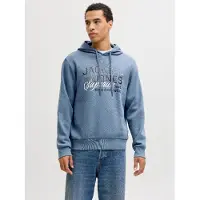 Jack & Jones 12279649 Logo 2 Colors Hoodie Bleu L Homme