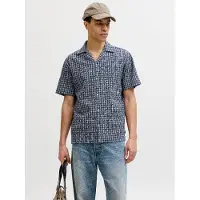 Jack & Jones Chemise bleu marine / blanc