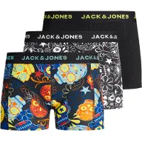 Jack & jones Junior Sous-vĂȘtements 'Sugar' bleu marine / jaune / noir / blanc