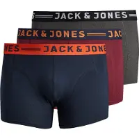 Jack & Jones Lichfield Trunk Plus Size Boxers 3 Units Rouge 3XL / Regular Homme