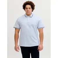 Jack & Jones Paulos Plus Size Short Sleeve Polo Bleu 8XL Homme