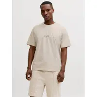 Jack & Jones T-Shirt 'JJESOHO' mastic / noir
