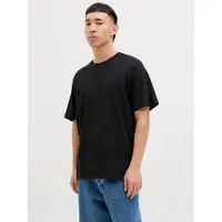 Jack & Jones T-Shirt 'JJHugo' noir / blanc