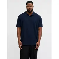 Jack & Jones Austin Plus Size Short Sleeve Polo Bleu 6XL Homme