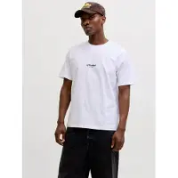 Jack & Jones T-Shirt 'JJESOHO' noir / blanc