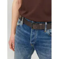 Jack & Jones Ceinture 'Roma' brun foncé