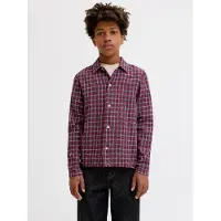 Jack & jones Junior Chemise bleu nuit / rouge foncé / blanc