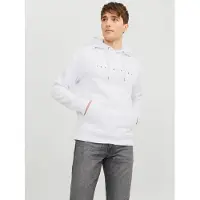 Jack & Jones Sweat-shirt 'JJEStar' noir / blanc