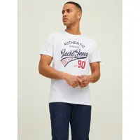 Jack & Jones T-Shirt 'Ethan' bleu marine / rouge / noir / blanc