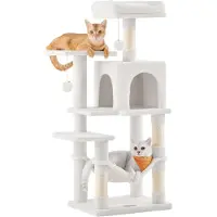 Usorteret Katzenbaum mit Hängematte (112 cm, Blanc crème)
