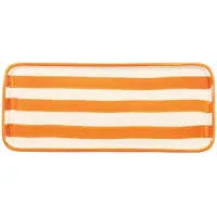 Zafferano Lido Lot De 2 Assiettes Rectangulaires Série Rayures En Céramique Artisanale Orange Fabriqué En Italie Design Moderne Élégant Pour Table Premium