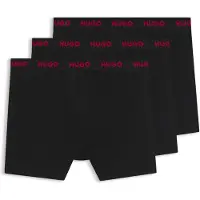 HUGO 50532613 Red Boxers 3 Units Noir L Homme